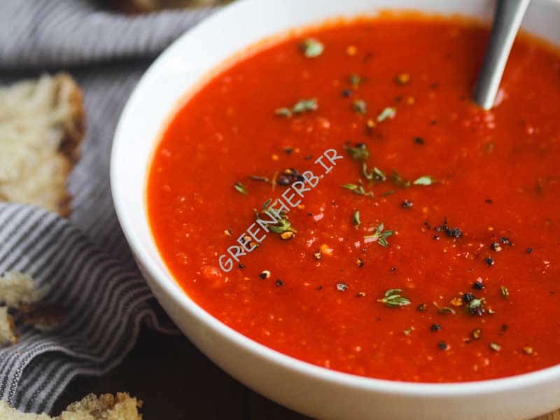 سوپ گوجه فرنگی رژیمی